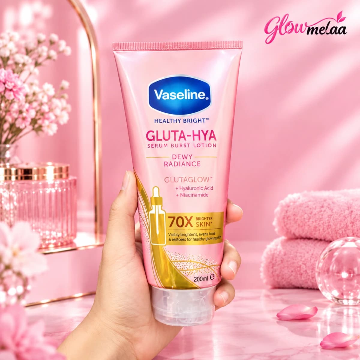 Vaseline Gluta Hya Dewy Radiance Serum in Lotion (200ml)